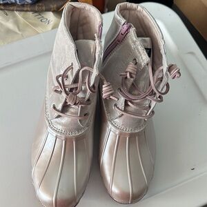 Sperry Women's Metallic Pink Winter Boots